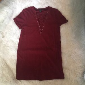 Lace up dress